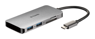 USB HUB D-LINK 6IN1 USB-C DUB M610